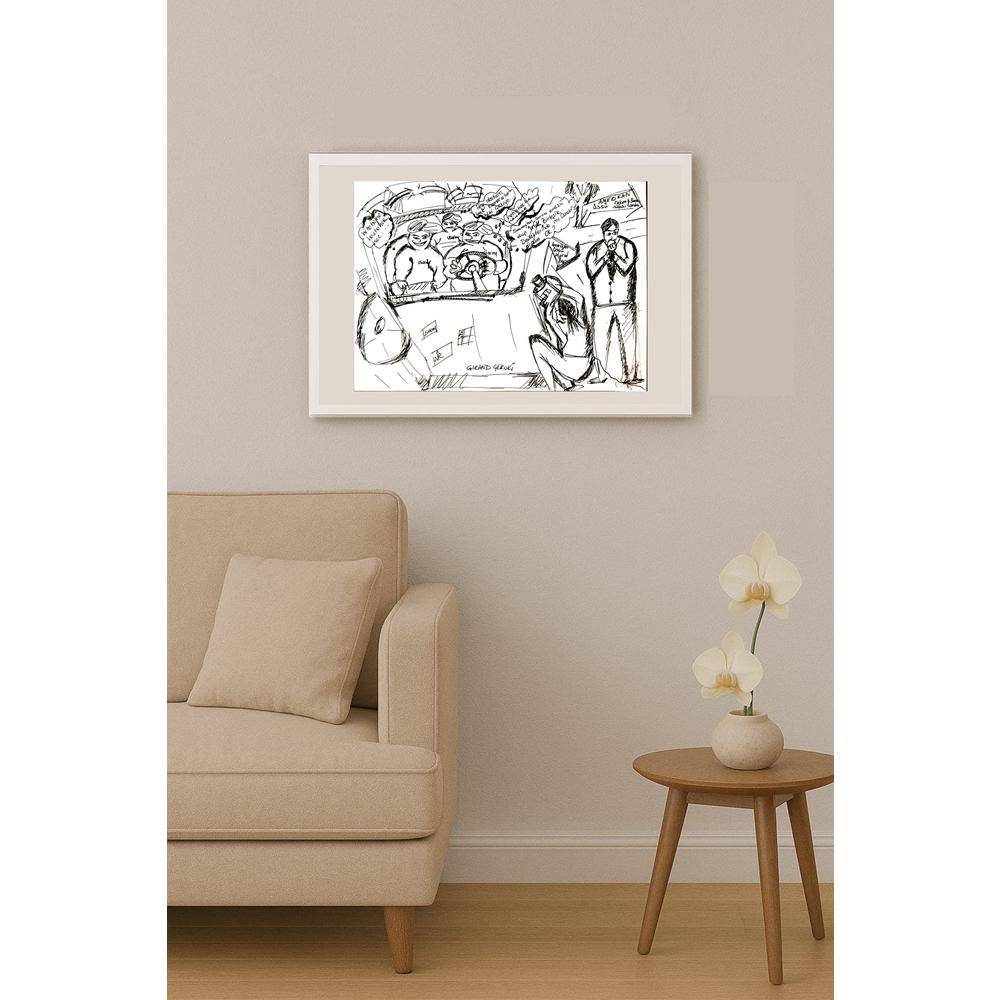 Bilge Durutürk 29x21cm Orijinal Karikatür BOD05022