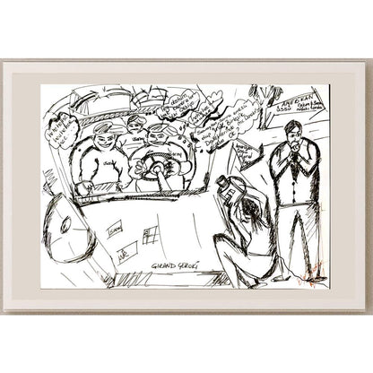 Bilge Durutürk 29x21cm Orijinal Karikatür BOD05022