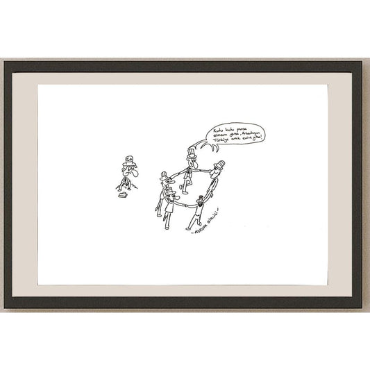 Emre Türk 29x21cm Orijinal Karikatür BOD05025