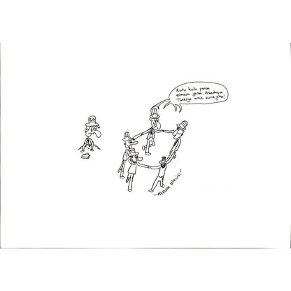 Emre Türk 29x21cm Orijinal Karikatür BOD05025