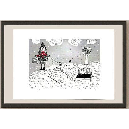 Maltutina Olya 29x21cm Orijinal Karikatür BOD05027