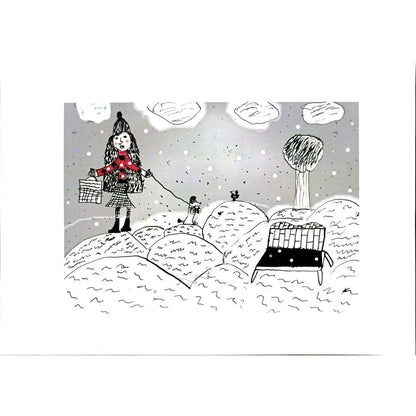 Maltutina Olya 29x21cm Orijinal Karikatür BOD05027