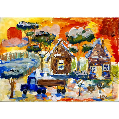 Artyom Ladyzieths 43x30cm Orijinal Karikatür BOD05033