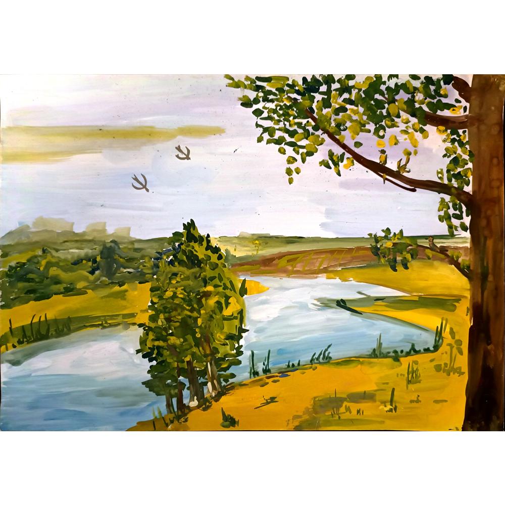 Veronika Danilevich 43x30cm Orijinal Karikatür BOD05038