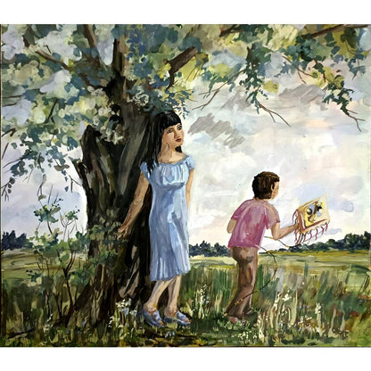 Yulia Sharova 43x30cm Orijinal Karikatür BOD05040
