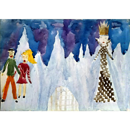 Mikheeva Lyudmila 43x30cm Orijinal Karikatür BOD05050