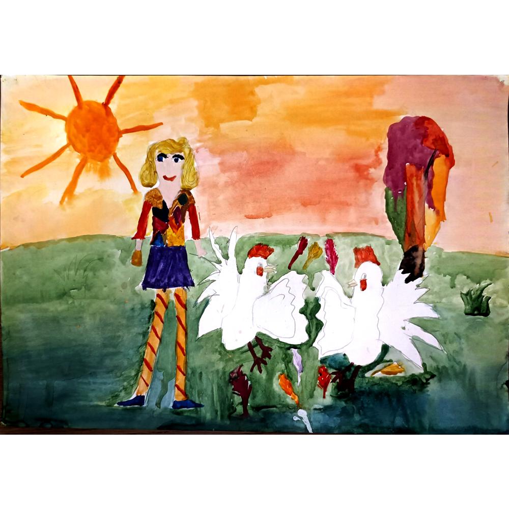Anastasia Vaityukhovskaya 43x30cm Orijinal Karikatür BOD05056