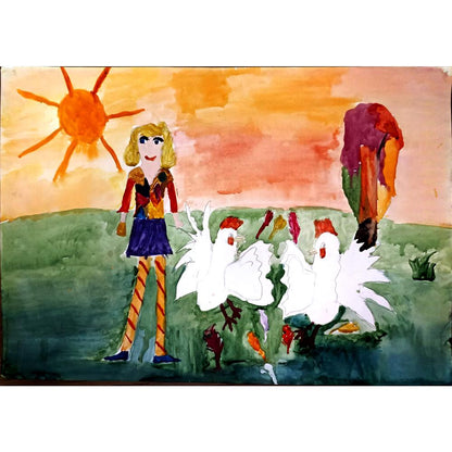 Anastasia Vaityukhovskaya 43x30cm Orijinal Karikatür BOD05056
