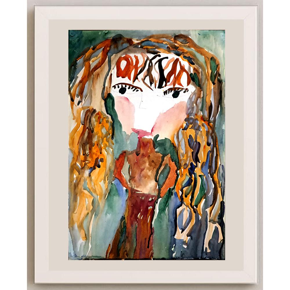 Lin Yulia 43x30cm Orijinal Karikatür BOD05057