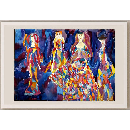 Olga Meleskevich 43x30cm Orijinal Karikatür BOD05060