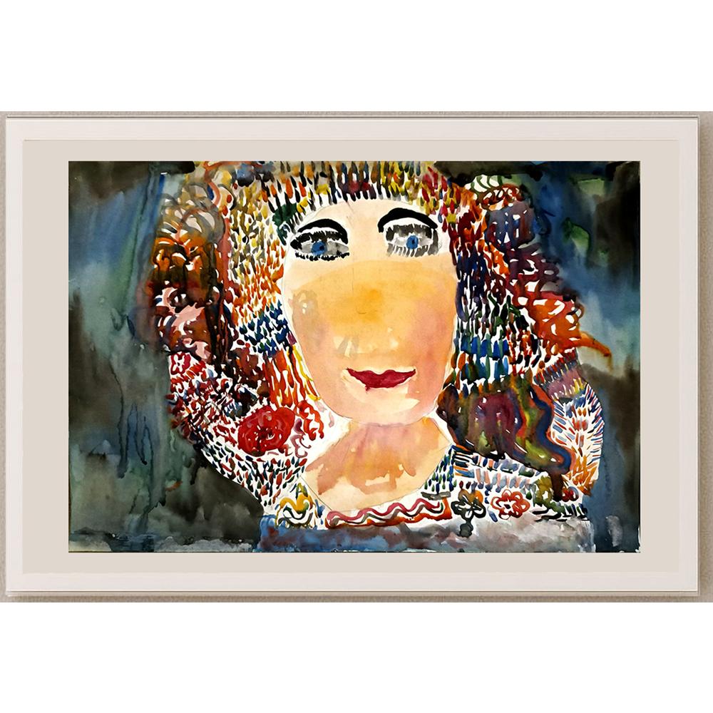 Olga Meleskevich 43x30cm Orijinal Karikatür BOD05061