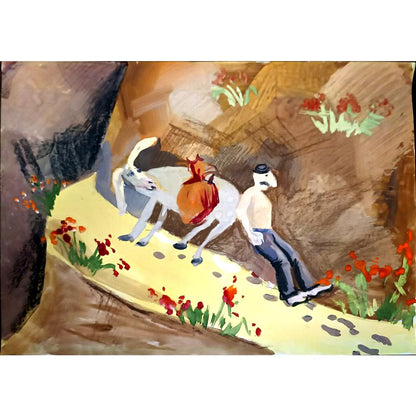 Misha Polovchenija 43x30cm Orijinal Karikatür BOD05083