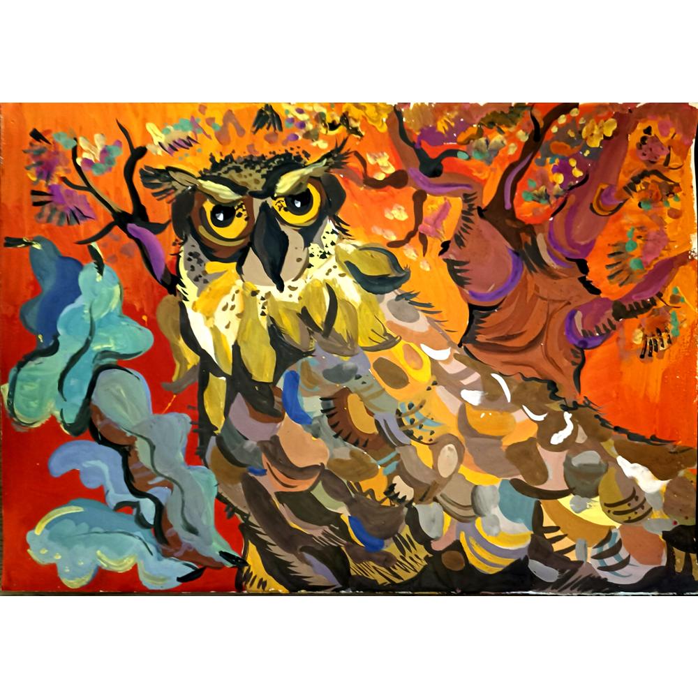 Vika Volchek 43x30cm Orijinal Karikatür BOD05085