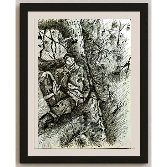 Evgeny Budzko 43x30cm Orijinal Karikatür BOD05086