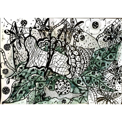 Helen Sherstneva 43x30cm Orijinal Karikatür BOD05101