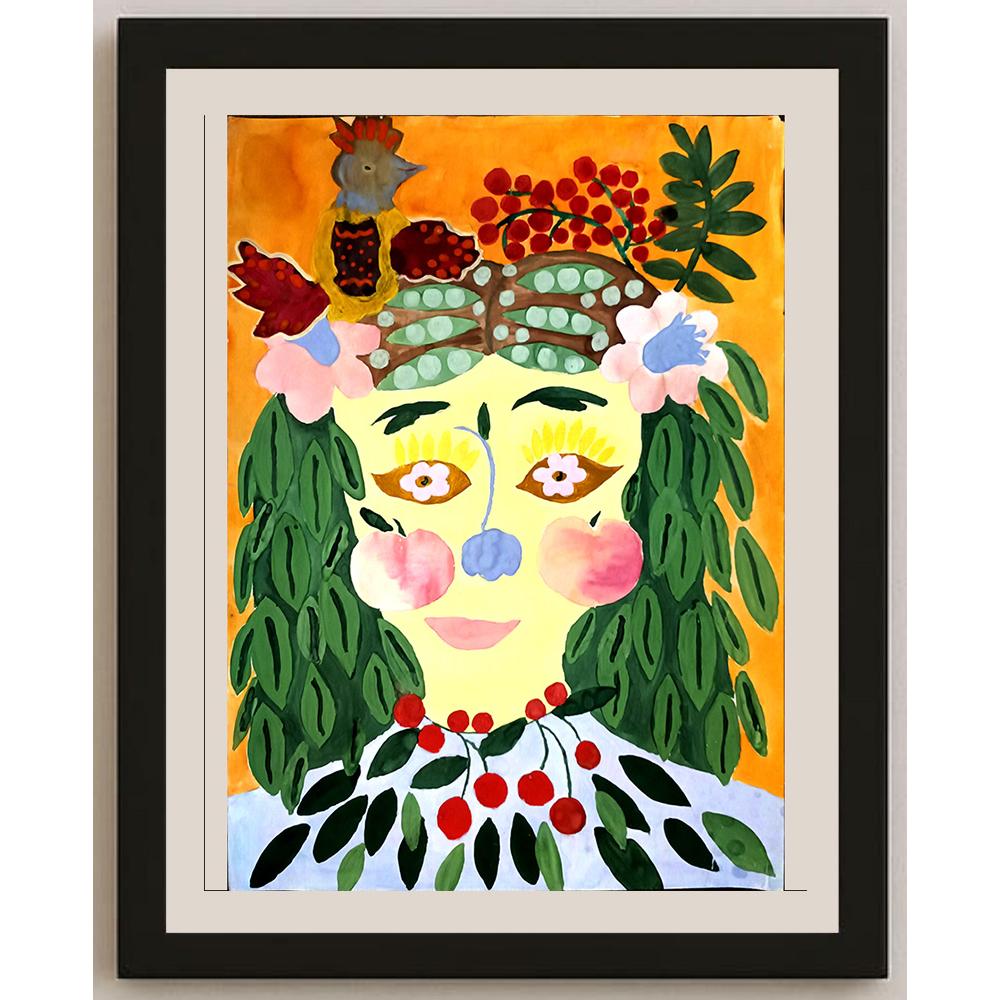 Kate Beskostya 43x30cm Orijinal Karikatür BOD05108