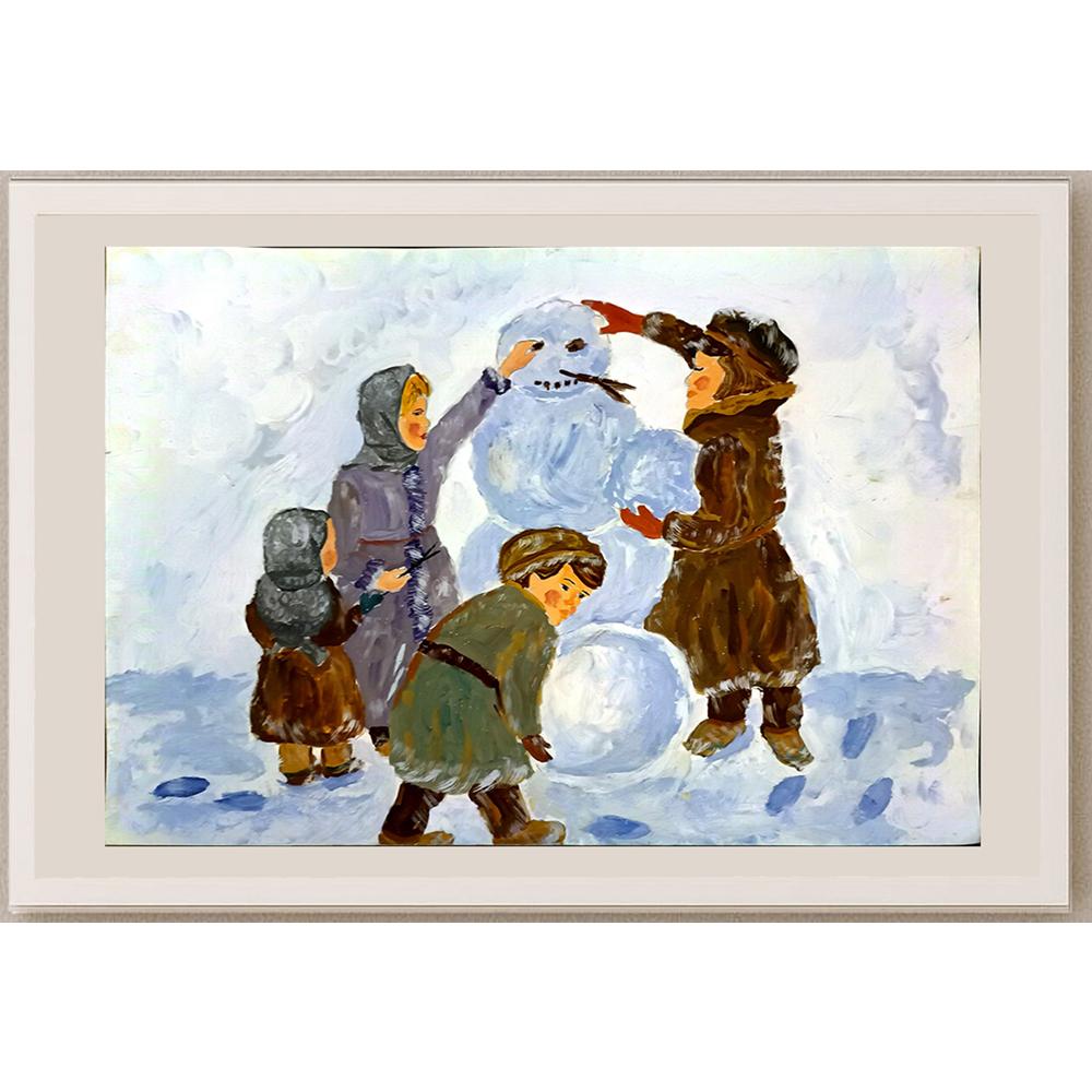 Helen Sherstneva 43x30cm Orijinal Karikatür BOD05116