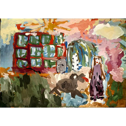 Olya Egorcina 43x30cm Orijinal Karikatür BOD05117