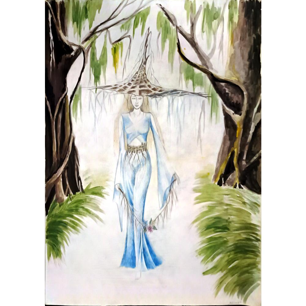 Tatyana Kapustina 43x30cm Orijinal Karikatür BOD05122