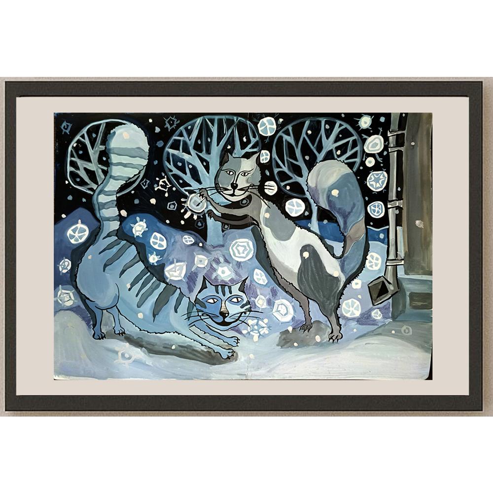 Yullia Yanchillenko 43x30cm Orijinal Karikatür BOD05130
