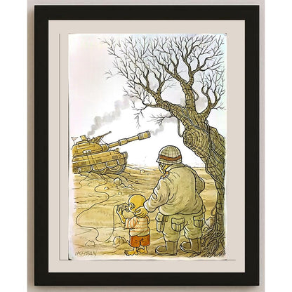 Ikhsan Dwjong 29x21cm Orijinal Karikatür BOD05132