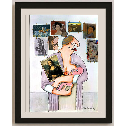 Bacoulis Serafim 29x21cm Orijinal Karikatür BOD05136