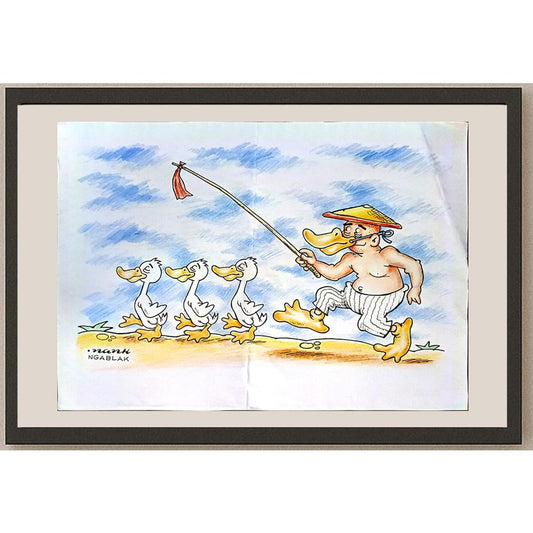 Yustinus Anang Jatmiko 29x21cm Orijinal Karikatür BOD05138