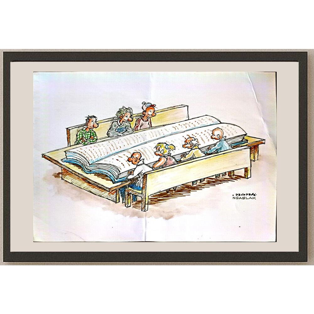 Yustinus Anang Jatmiko 29x21cm Orijinal Karikatür BOD05139