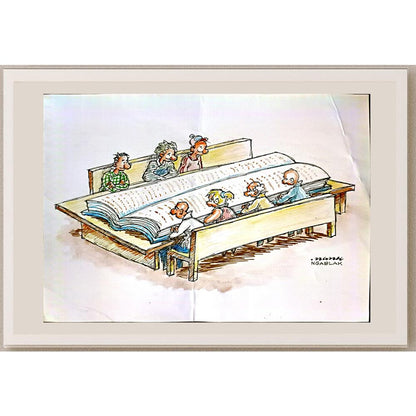 Yustinus Anang Jatmiko 29x21cm Orijinal Karikatür BOD05139