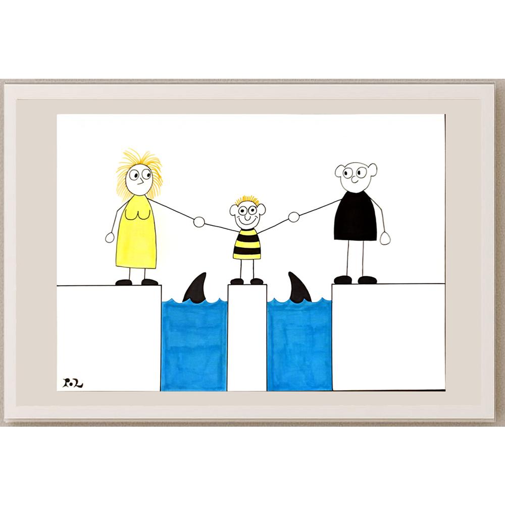 Louis Postruzin 29x21cm Orijinal Karikatür BOD05145