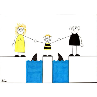 Louis Postruzin 29x21cm Orijinal Karikatür BOD05145