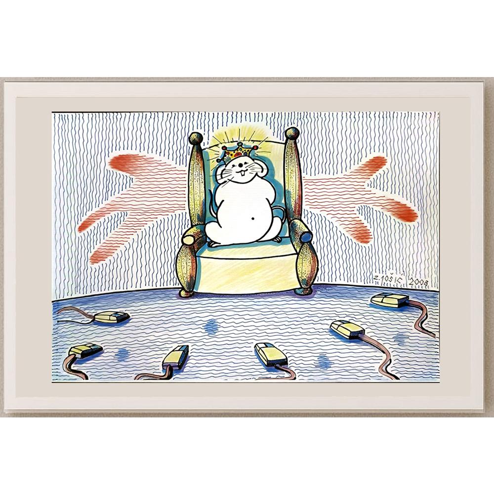 Zoran Josic 29x21cm Orijinal Karikatür BOD05147