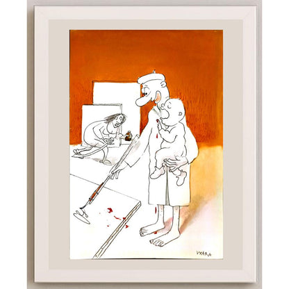 Vyara Guneva 29x21cm Orijinal Karikatür BOD05150