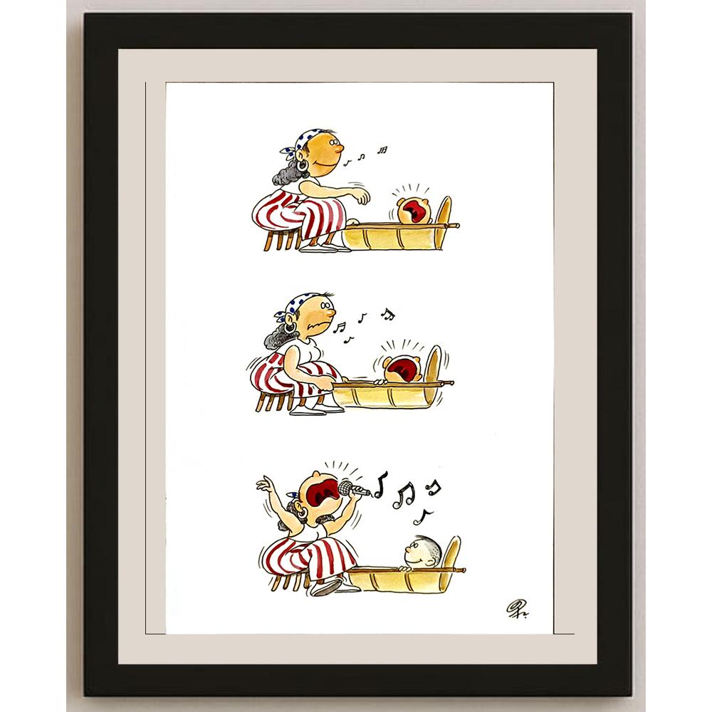 Ba Bilig 29x21cm Orijinal Karikatür BOD05153