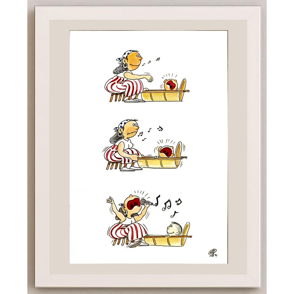 Ba Bilig 29x21cm Orijinal Karikatür BOD05153