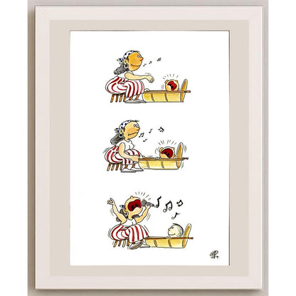 Ba Bilig 29x21cm Orijinal Karikatür BOD05153