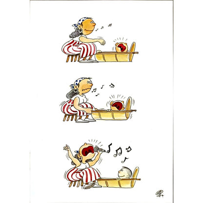 Ba Bilig 29x21cm Orijinal Karikatür BOD05153