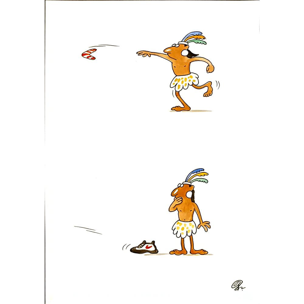 Ba Bilig 29x21cm Orijinal Karikatür BOD05154