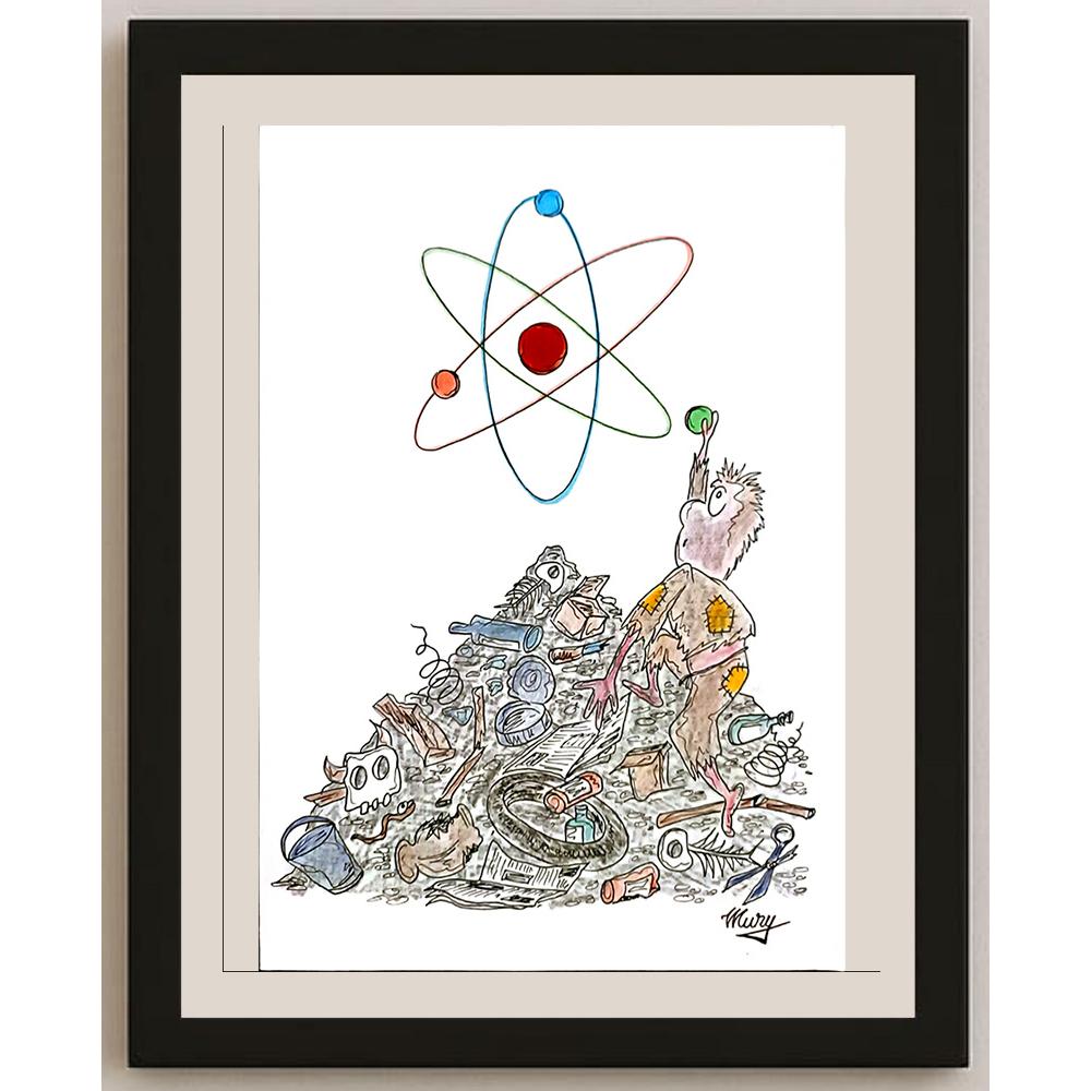 Petru Mureşan 29x21cm Orijinal Karikatür BOD05155