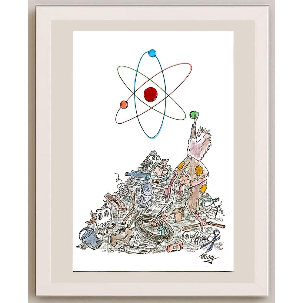 Petru Mureşan 29x21cm Orijinal Karikatür BOD05155
