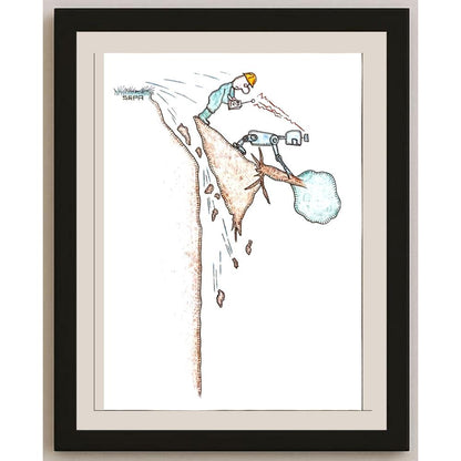 Misaila Anredi Septimiu 29x21cm Orijinal Karikatür BOD05156