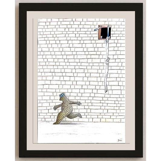 Masoud Ziaei Zardkhashosei 29x21cm Orijinal Karikatür BOD05157