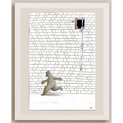 Masoud Ziaei Zardkhashosei 29x21cm Orijinal Karikatür BOD05157