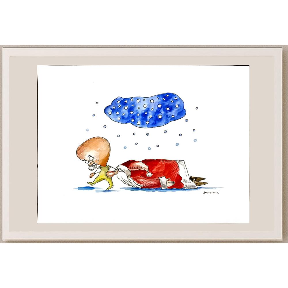 Malgorzata Gnys Wysocka 29x21cm Orijinal Karikatür BOD05164