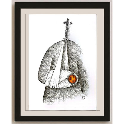 Vaso Krcmar 29x21cm Orijinal Karikatür BOD05166