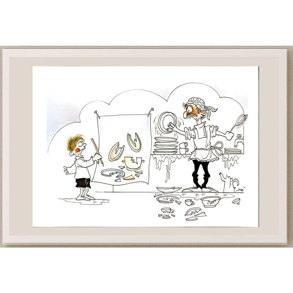 Dre Mathijs 29x21cm Orijinal Karikatür BOD05169