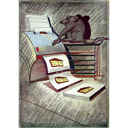 Zoran Josic 29x21cm Orijinal Karikatür BOD05170