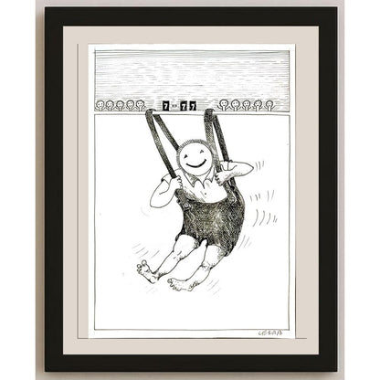 Henryk Cebula 29x21cm Orijinal Karikatür BOD05177