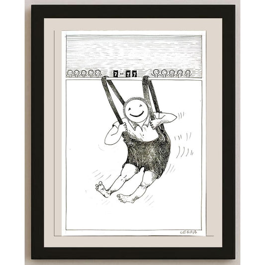 Henryk Cebula 29x21cm Orijinal Karikatür BOD05177
