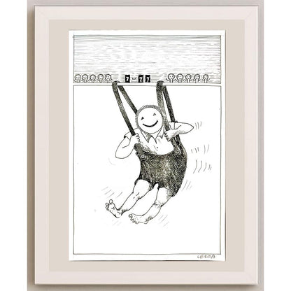 Henryk Cebula 29x21cm Orijinal Karikatür BOD05177